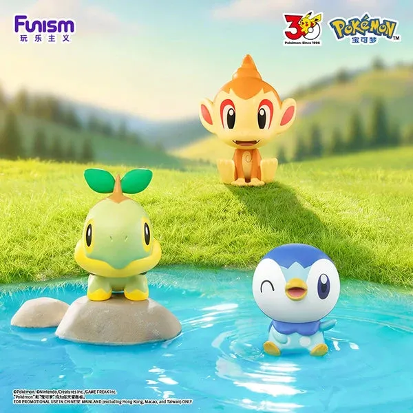 Pokemon 30th Palmsize Wonders First Partner Starter Series Blind Box - 1 Unidade Aleatória (3 Figuras)